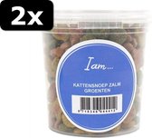 2x I AM KATTENSNOEP ZALM/GR 70GR