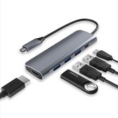 ACROPAQ U4 - Aluminium USB-C HUB 5-in-1 met HDMI