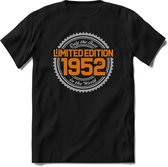 1952 Limited Edition | Feest Kado T-Shirt Heren - Dames | Zilver - Goud | Perfect Verjaardag Cadeau Shirt | Grappige Spreuken - Zinnen - Teksten | Maat XL