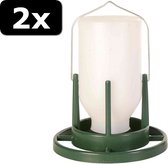 2x VOLI√àRE VOERDISPENS 20CM 1LTR