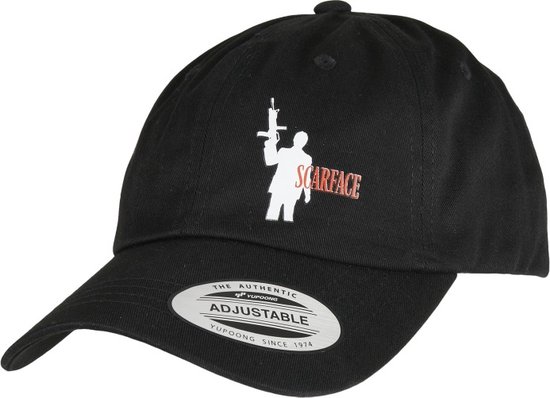 Foto: Merchcode scarface logo dad cap pet zwart