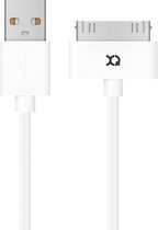 XQISIT Apple 30-pins naar USB Kabel - Wit