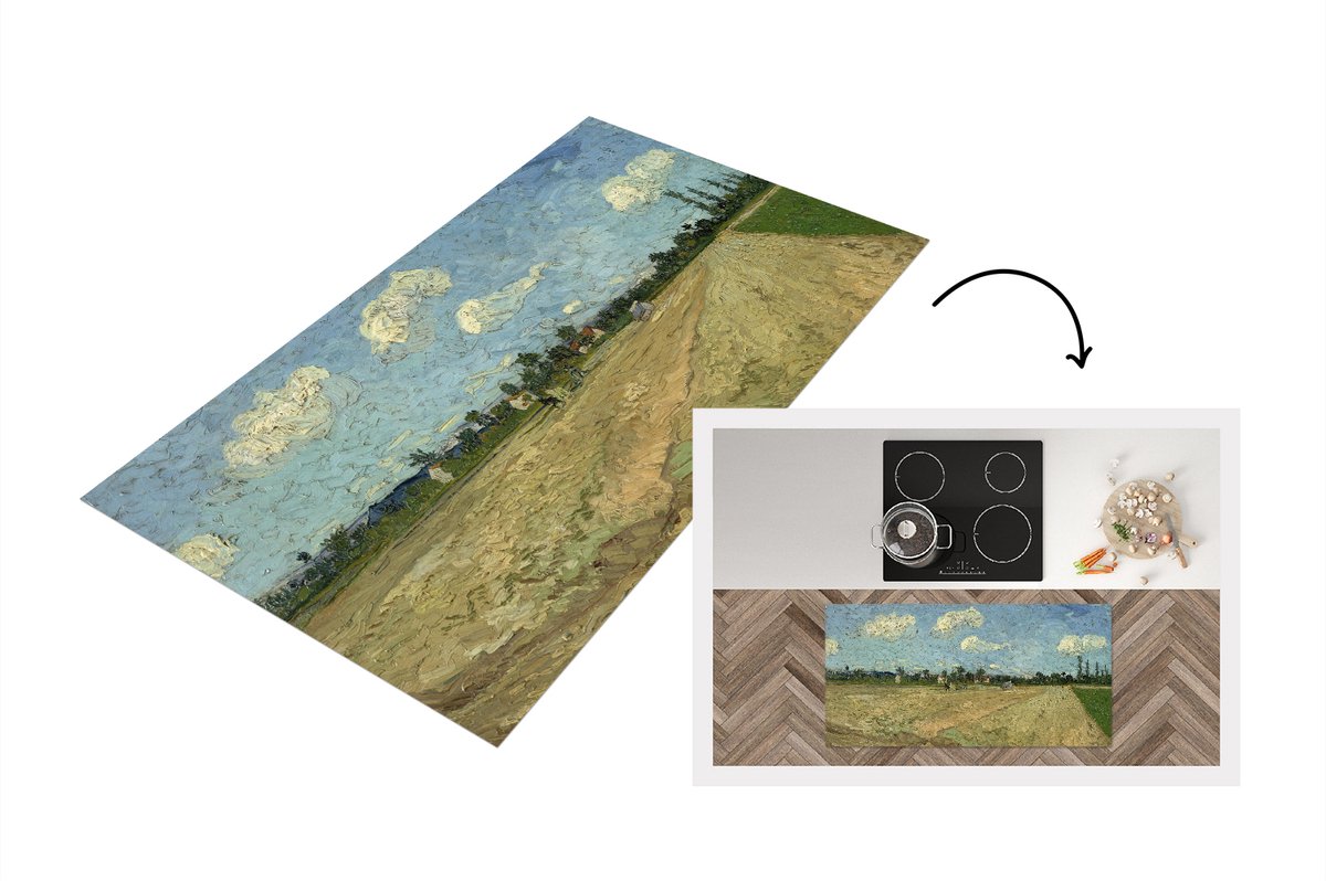 KitchenYeah Keukenloper - Loper keuken - Geploegde akkers - Vincent van Gogh - Keukenloper vinyl multicolor, foto 2