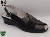 Franken dames sandaal, F120 zwart, Maat 38