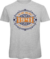 1941 The One And Only | Feest Kado T-Shirt Heren - Dames | Donker Blauw - Goud | Perfect Verjaardag Cadeau Shirt | Grappige Spreuken - Zinnen - Teksten | Maat M