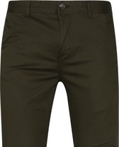 Scotch and Soda - Mott Chino Groen - Slim-fit - Chino Heren maat W 32 - L 34