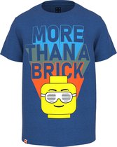 Lego T-shirt More Than A Brick Blauw - maat 116