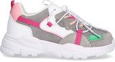 Benetton Layers Lage sneakers - Leren Sneaker - Meisjes - Wit - Maat 33