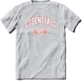 Bike EssentialsT-Shirt | Souvenirs Holland Kleding | Dames / Heren / Unisex Koningsdag shirt | Grappig Nederland Fiets Land Cadeau | - Licht Grijs - Gemaleerd - M