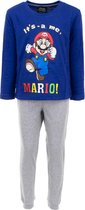 Kinderpyjama - Super Mario - DonkerBlauw/Grijs - Maat 4 jaar (104 cm)