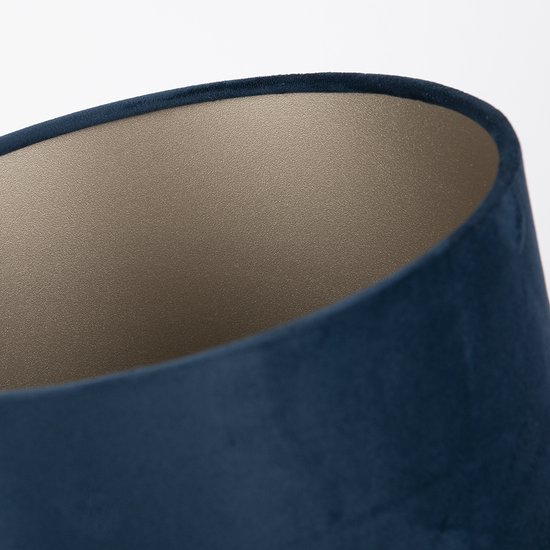 Uniqq - Abat-jour En Velours Roi Bleu - Diamètre 50 Cm, Hauteur 25 Cm - Pour Suspension Ou Lampadaire