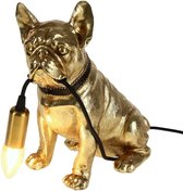 Tafellamp - Dierenlamp Hond Francis - goud