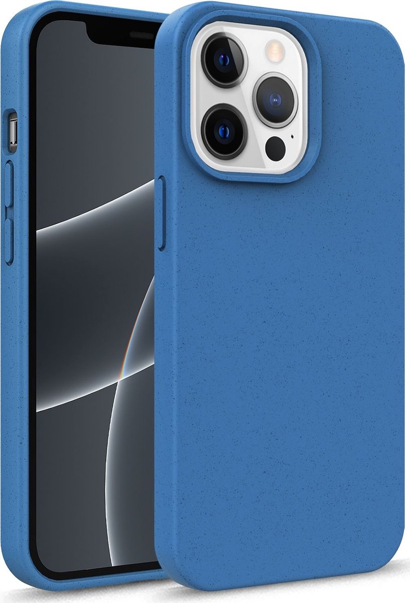 Mobigear Bio Backcover Hoesje - Geschikt voor Apple iPhone 13 Pro Max - Gsm case - Blauw