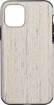 Mobigear Hoesje geschikt voor Apple iPhone 12 Mini Telefoonhoesje Flexibel TPU | Mobigear Nature Backcover | iPhone 12 Mini Case | Back Cover - Nordic Walnut | Wit