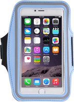 Mobigear Telefoonhoesje geschikt voor Telefoonhouder Hardlopen Apple iPhone 6 Plus Sport Hoesje Neopreen | Mobigear Sportarmband - Blauw