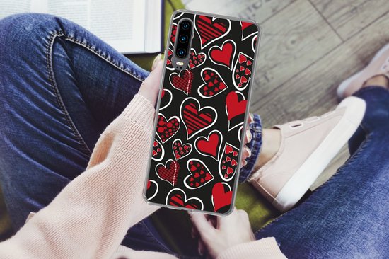 Coque Huawei P30 - Filles - Cœur - Amour - Motifs - Coque de téléphone en Siliconen -