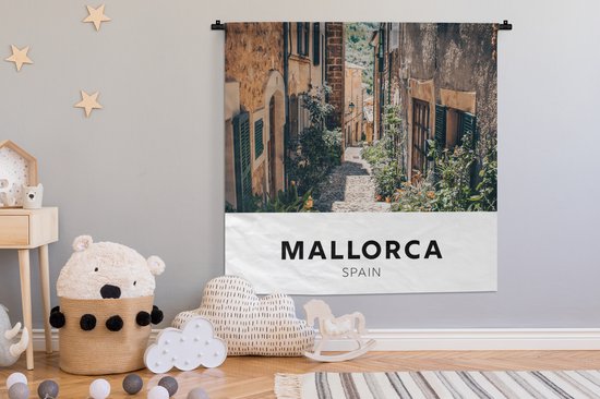 Tapisserie - Tapisserie - Majorque - Espagne - Maison - 120x120 cm - Tapisserie