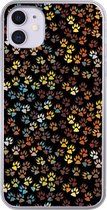Geschikt voor iPhone 11 hoesje - Patronen - Honden - Poten - Jongens - Meisjes - Kinderen - Kind - Siliconen Telefoonhoesje