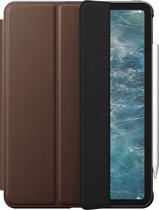 iPad Pro 11 2021 (3e gen)/Pro 11 (2020)/Pro 11 (2018) Bookcase hoesje - Nomad - Effen Bruin - Leer