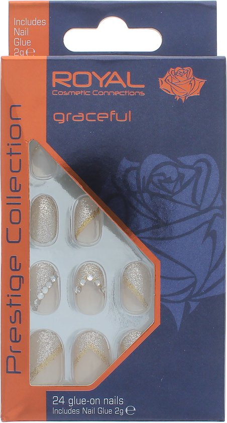 Royal 24 Glue-on Nails - Graceful