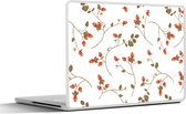 Laptop sticker - 11.6 inch - Patronen - Planten - Romantisch - Botanisch - 30x21cm - Laptopstickers - Laptop skin - Cover