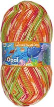 Opal Sokkenwol Wasserwelten 100 gram nr 11146 Roze Oranje