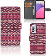 GSM Hoesje Geschikt voor Samsung Galaxy A33 5G Bookcase Aztec Purple