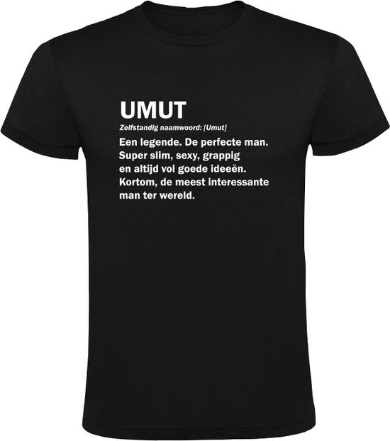 Umut t-shirt drôle pour hommes | anniversaire | cadeau | présent | chemise | Noir