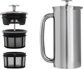 ESPRO French Press P7, Cafetière dubbelwandig, koffiezetapparaat, 0,55 liter, hoogglans, roestvrij staal RVS