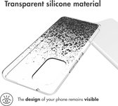 iMoshion Hoesje Geschikt voor Samsung Galaxy A53 Hoesje Siliconen - iMoshion Design hoesje - Transparant / Splatter Black