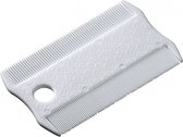 netenkam hond en kat 8,5 x 5,2 cm nylon wit