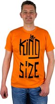 Oranje Heren T-Shirt - King Size -  Voor Koningsdag - Holland - Formule 1 - EK/WK Voetbal - Maat XL