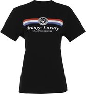 Orange Luxury T-Shirt NL Unisex Zwart
