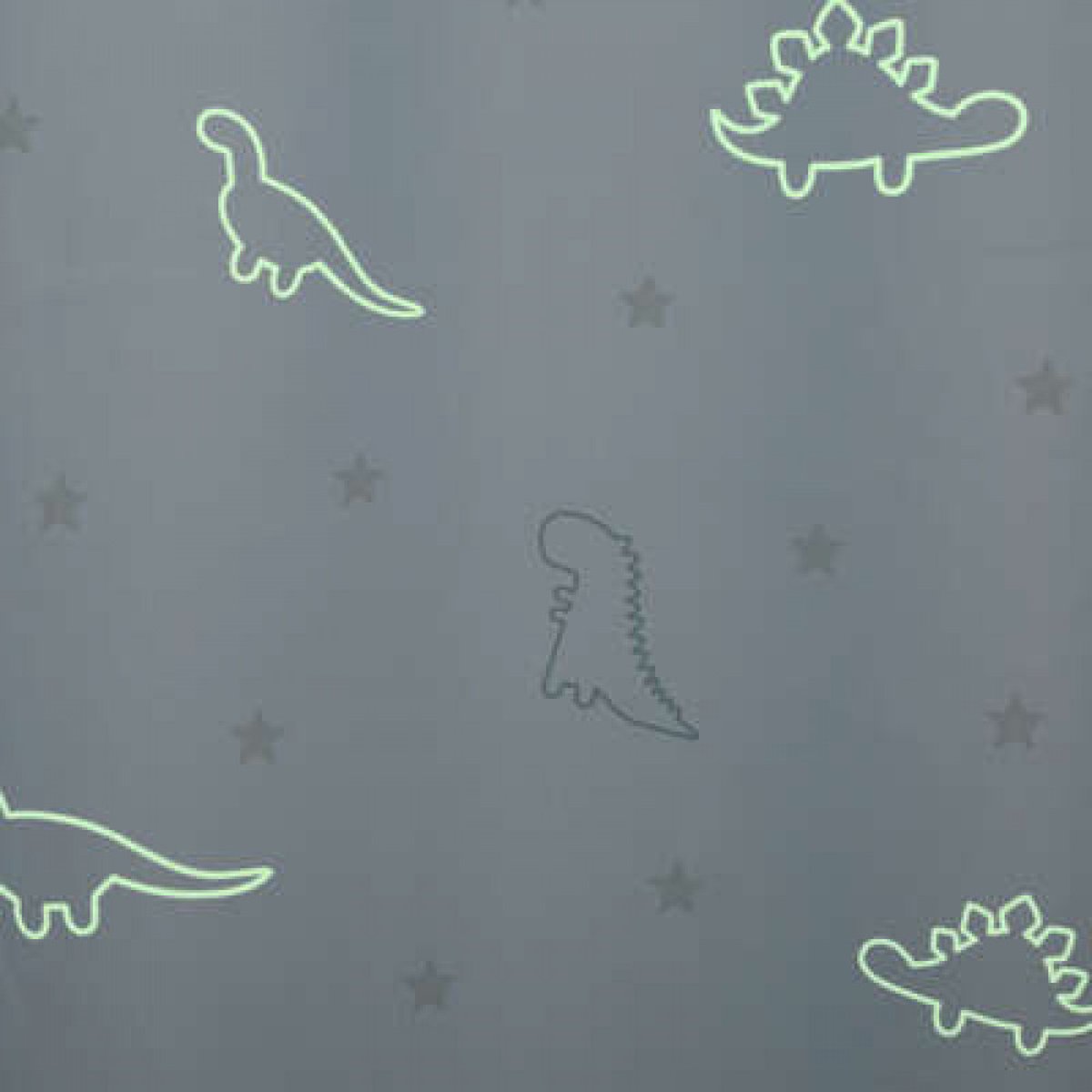 Gordijn dinosaurus / verduisteringsgordijn dino glow in the dark.  140x250cm