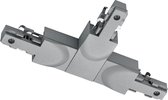 Spanningsrail Doorverbinder - Nitron Dual - T Connector - Aarde Links - 2 Fase - Mat Titaan