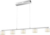 Trio Alegro - Hanglamp Modern - Grijs - H:160cm   - Universeel - Voor Binnen - Metaal - Hanglampen -  Woonkamer -  Slaapkamer - Eetkamer