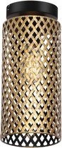 Freelight - Plafondlamp Cestino H 34 cm zwart - goud