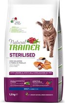 Trainer Natural Trainer - Salmon (sterilised) - Kattenvoer - 1,5 kg - Hoog Vleesgehalte