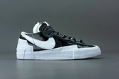 Nike Blazer Low X Sacai Blk Lakleder Zwart - Streetwear - Volwassen