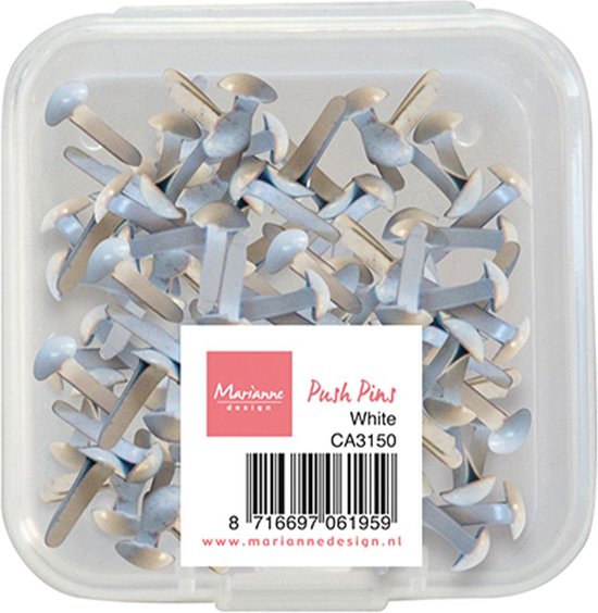 Foto: Marianne design push pins wit 100 stuks