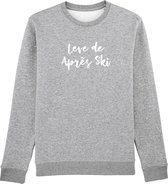 Leve de aprés ski Rustaagh sweater maat 3XL - grijs - bedrukt - unisex -ski