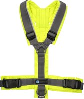 AnnyX Hondentuig - PROTECT - Speurtuig - Grijs/Neongeel - maat L - Borstomvang 70-86cm - Gewicht hond 26-38 kg - My K9