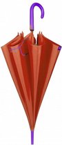 paraplu Solid dames 102 cm microfiber oranje