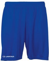 sportbroek met logo kort junior polyester blauw mt 158/164