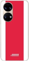 6F hoesje - geschikt voor Huawei P50 -  Transparant TPU Case - AFC Ajax #ffffff