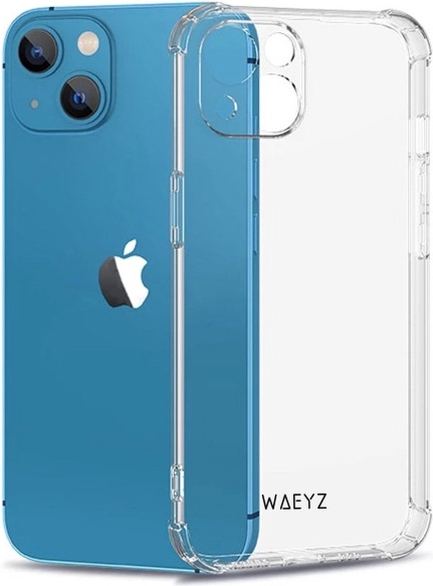 WAEYZ - Hoesje Back Case Geschikt voor iPhone 12Mini Transparant Shock Proof - Ingebouwd Camera protectie Bescherming voor iPhone 12Mini