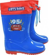 regenlaarzen Cars junior PVC blauw/rood maat 28-29