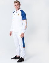 Survêtement Real Madrid 21/22 - Survêtement de football pour hommes - Produit officiel des fans du Real Madrid - Gilet et pantalon de survêtement - 100 % polyester - Taille L