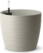 PoeTIC - Casa Cosy ronde zijde grijze pot - Ø29,8 x H 26,5 cm 12,6L met waterreserve