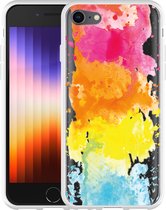 iPhone SE 2022 Hoesje Color Splatters - Designed by Cazy